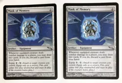 Mask of Memory (2) Mirrodin NM MTG Magic the Gathering - Image 1