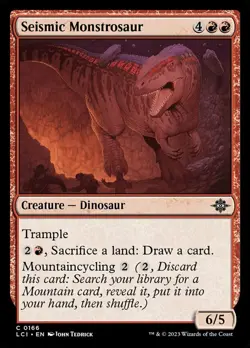 4x Seismic Monstrosaur MTG The Lost Caverns of Ixalan NM Magic Regular - Image 1