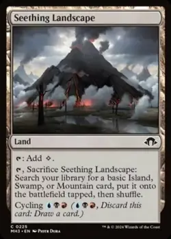 1x Seething Landscape - Foil MTG Modern Horizons 3 NM Magic Foil - Image 1