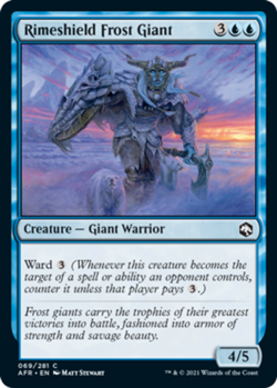 4x Rimeshield Frost Giant MTG Adventures in the Forgotten Realms NM Magic Regula - Image 1