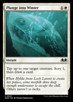 1x Plunge into Winter - Foil MTG Wilds of Eldraine NM Magic Foil - Image 1