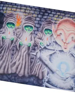 MTG Brain Dead Coveted Orb Playmat Magic: The Gathering exclusive SOLD OUT new - Image 2