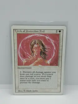 MTG Circle of Protection: Red Revised Edition Regular Common - Image 1