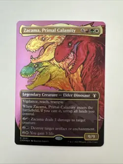 Zacama, Primal Calamity (Borderless) Commander Masters Foil - Image 1