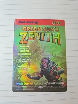 MTG Green Sun's Zenith - Foil - Showcase, NM-Mint, English Special Guests - Image 1