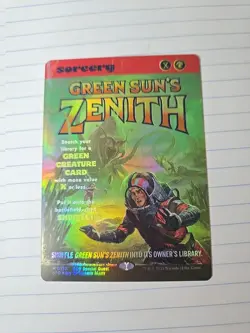 MTG Green Sun's Zenith - Foil - Showcase, NM-Mint, English Special Guests - Image 2