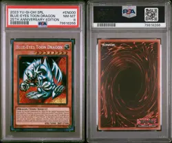Blue-Eyes Toon Dragon SRL-EN000 Spell Ruler (25th Anniversary Edition) PSA 8 - Image 3