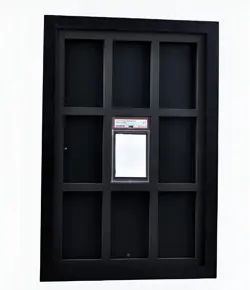 9 Slot Graded Card Display Frame PSA Trading Card Pokemon Yugioh TCG Wall Mount - Image 2