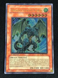 YUGIOH STRONG WIND DRAGON RGBT-EN003 1ST ULTIMATE LIGHT PLAY ITALIAN - Image 1