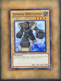 Yugioh Elemental HERO Clayman LCGX-EN005 Common NM - Image 1