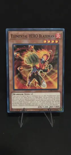 Yugioh Elemental HERO Blazeman LEHD-ENA16 Legendary Hero Decks 1st Edition NM - Image 1