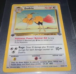 Dodrio 34/64 1st Edition Regular Non Holo WoTC Pokemon Jungle Set LP English - Image 1