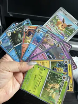 Pokemon TCG Eevee Set (9) Prismatic Evolutions Eevee Collection All Holo Mint!! - Image 1