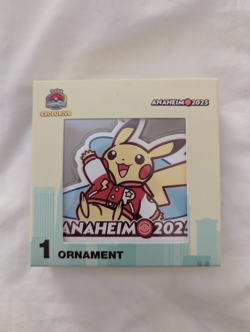 Pokemon World Championships 2025 Anaheim | Pikachu Ornament | New & Sealed - Image 1