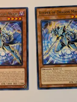 Yugioh TCG - 2x Keeper of Dragon Magic - TOCH-EN041 - NM - Unlimited Ed. - Rare - Image 4