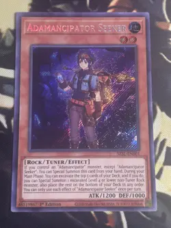 Yugioh: Adamancipator Seeker - SESL-EN001 - Secret Rare - 1st Edition NM - Image 1