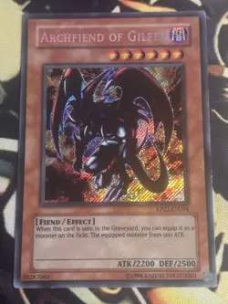 Yugioh: Archfiend Of Gilfer - RP02-EN094 - Secret Rare - Foil Bleed - MP - Image 1