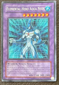 YuGiOh! ELEMENTAL HERO AQUA NEOS Card Light Play DP03-EN012 - Image 1