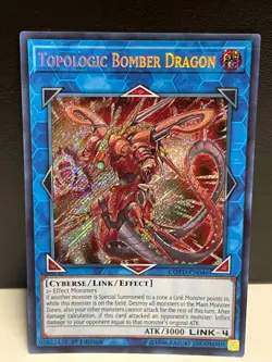 Topologic Bomber Dragon COTD-EN046 - Secret Rare - Near Mint 1st Edition YuGiOh! - Image 1