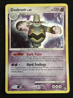 Dusknoir 2/130 Diamond & Pearl Holo Pokemon Card MP - Image 1