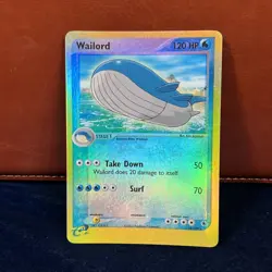 Wailord Reverse Holo EX Ruby & Sapphire 14/109 Pokemon Card - Image 1