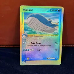 Wailord Reverse Holo EX Ruby & Sapphire 14/109 Pokemon Card - Image 2