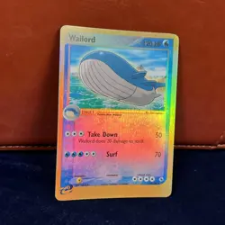 Wailord Reverse Holo EX Ruby & Sapphire 14/109 Pokemon Card - Image 3
