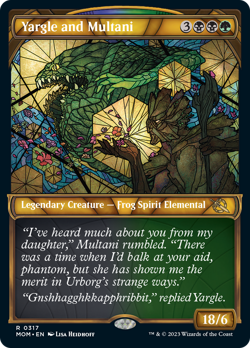 Yargle and Multani (Showcase) FOIL March of the Machine NM Rare CARD ABUGames - Image 1