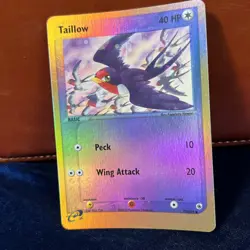 Taillow Reverse Holo EX Ruby & Sapphire 72/109 Pokemon Card - Image 2