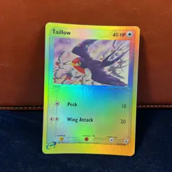 Taillow Reverse Holo EX Ruby & Sapphire 72/109 Pokemon Card - Image 3