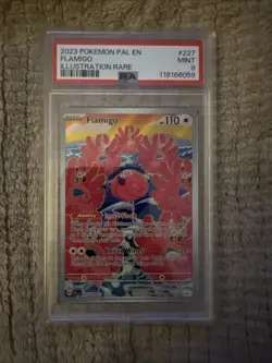 2023 Paldea Evolved Flamigo Illustration Rare 227/193 PSA 9 MINT Pokemon Card - Image 1