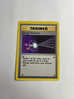 ENERGY RETRIEVAL 81/102 - VINTAGE WOTC Pokemon Card - BASE SET - Image 1