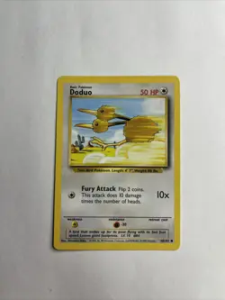 Doduo 48/102 Base Set Unlimited Common Pokemon Card WOTC LP - Image 1