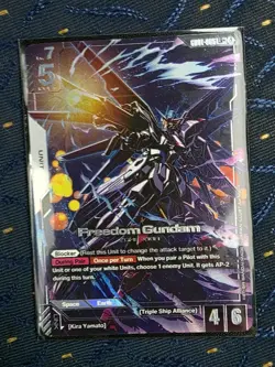 Gundam Card Game - Freedom Gundam LR+ Alt Art (GD01-065) - Image 1