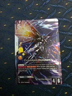 Gundam Card Game - Freedom Gundam LR+ Alt Art (GD01-065) - Image 2