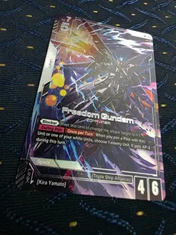 Gundam Card Game - Freedom Gundam LR+ Alt Art (GD01-065) - Image 3