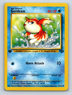 Goldeen 1st Edition 53/64 Jungle Pokemon TCG Card | NM - Image 1