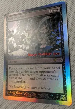 Evil Presents - MtG - 2008 Foil Holiday Promo - Happy Holidays NM! - Image 5