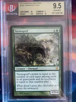 MTG Modern Masters Tarmogoyf BGS 9.5B++ - Image 1