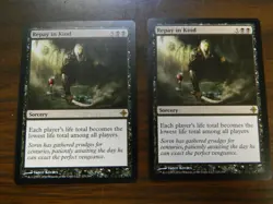 MTG Rise Of The Eldrazi Repay In Kind x2 Black Rare UNPLAYED Near Mint - Image 1