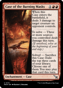 1x Case of the Burning Masks - Foil MTG Murders at Karlov Manor NM Magic Foil - Image 1