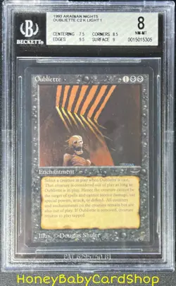 MTG Arabian Nights 1993 Oubliette (Light) BGS 8.0 NM/MT Old School 93/94 - Image 1