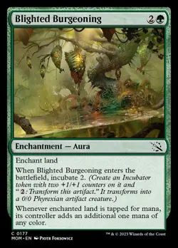 4x Blighted Burgeoning MTG March of the Machine NM Magic Regular - Image 1