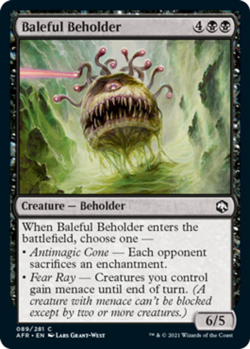 1x Baleful Beholder - Foil MTG Adventures in the Forgotten Realms NM Magic Foil - Image 1