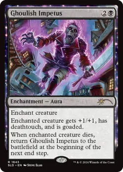 NM Ghoulish Impetus, MTG, Secret Lair, Magic the Gathering, 1843 - Image 1