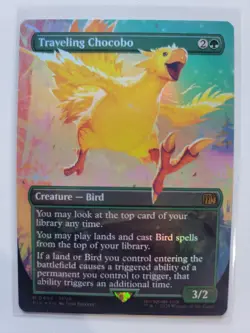 Traveling Chocobo #0406 (Borderless) (FOIL) MTG Final Fantasy - Image 1