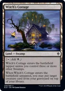 1x Witch's Cottage MTG Throne Of Eldraine NM Magic Regular - Image 1