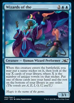 1x Wizards of the _____ - Foil MTG Unfinity NM Magic Foil - Image 1