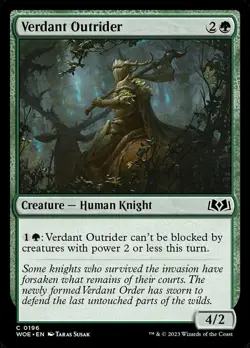 4x Verdant Outrider MTG Wilds of Eldraine NM Magic Regular - Image 1