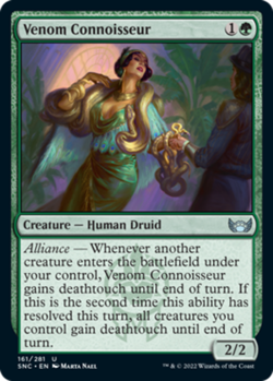 1x Venom Connoisseur - Foil MTG Streets of New Capenna NM Magic Foil - Image 1